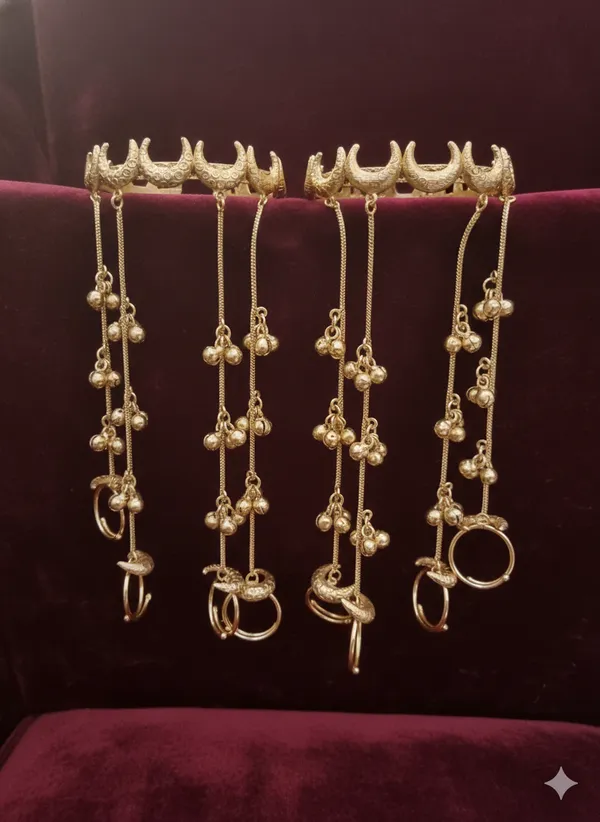 CHANDRIKA_GOLD_PLATED_HATHPHOOL_PAIR_FOR_WOMEN