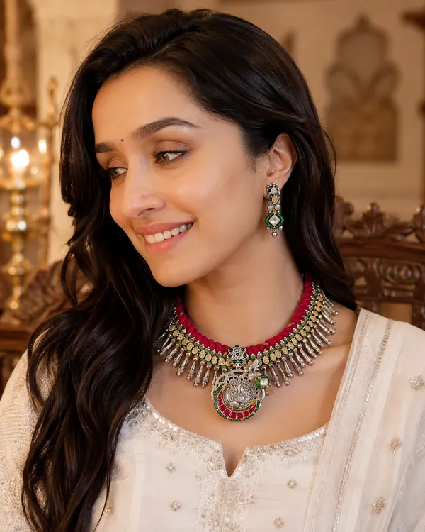 RATRI_FUSION_HANDMADE_NACKLACE_WITH_EARRINGS