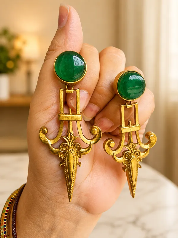 ROOP_BRASS_GOLDPLATED_EARRINGS_FOR_WOMEN