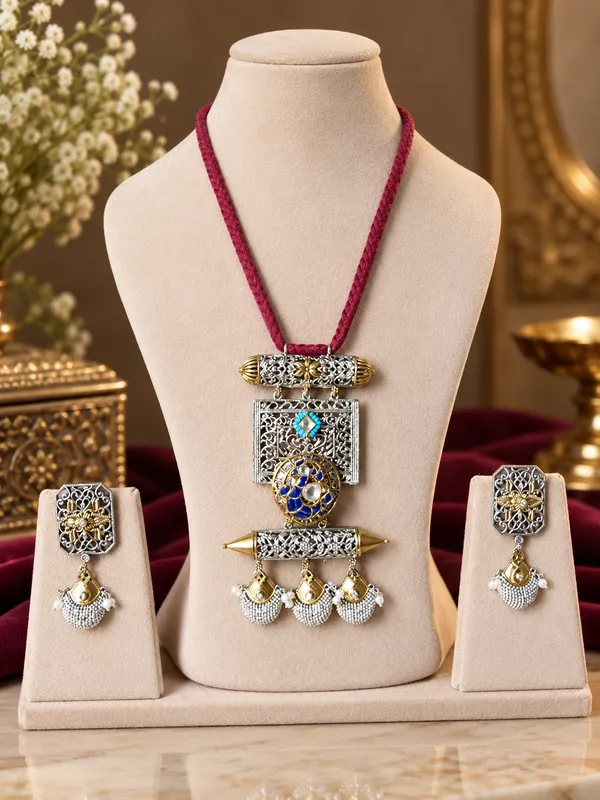DIVYA_DUALTONE_HASLI_PENDENT_SET_FOR_WOMEN