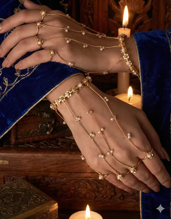 JASMINE_GOLDPLATED_HATHPHOOL_PAIR_FOR_WOMEN