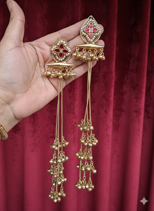 JHALAK_RED_KUNDAN_LONG_KASHMIRI_EARRINGS_FOR_WOMEN