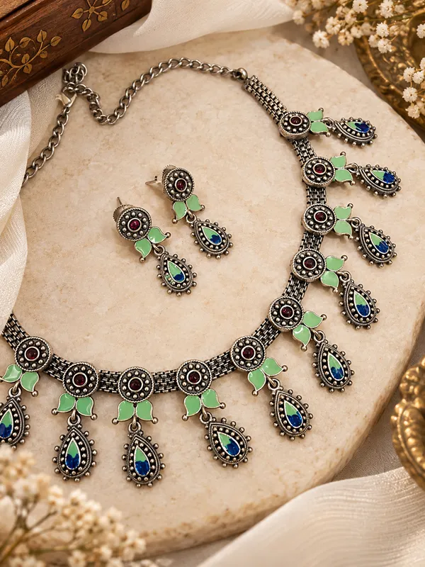 KASHISH_GREEN_MEENAKARI_NECKLACE_SET_FOR_WOMEN