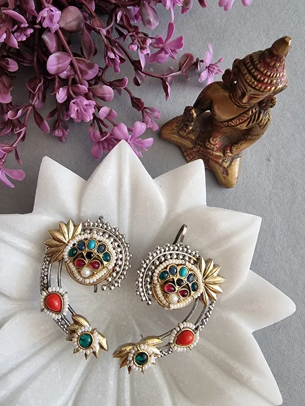 KAVYA_MULTI_COLOR_DUALTONE_EARCUFF_FOR_WOMEN