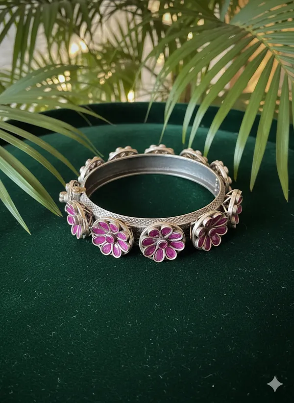 LALBAGH_OPENABLE_SILVER_PLATED_BANGLES_SET_OF_2