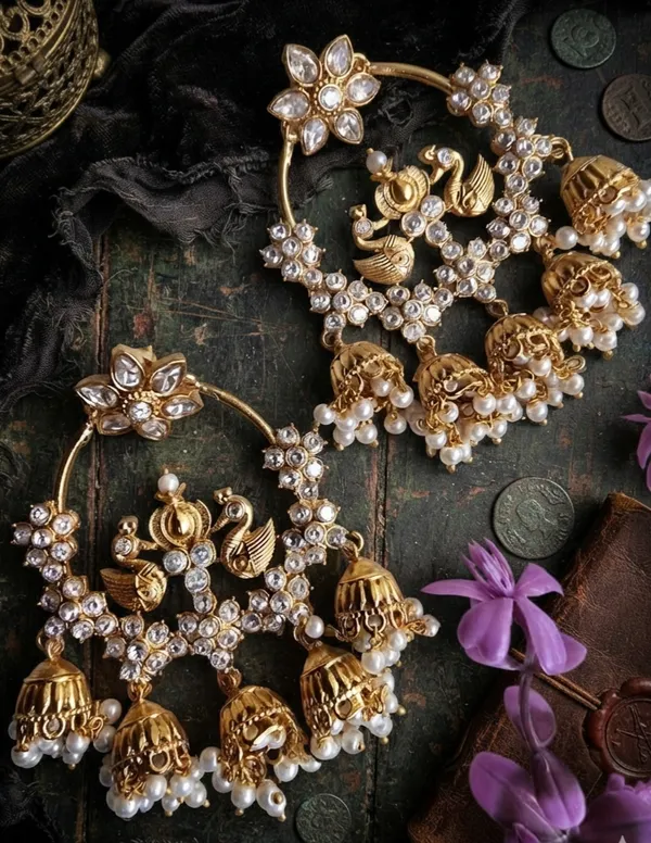 PIYA_GOLD_PLATED_KUNDAN_CHANDBALI_EARRINGS_FOR_WOMEN