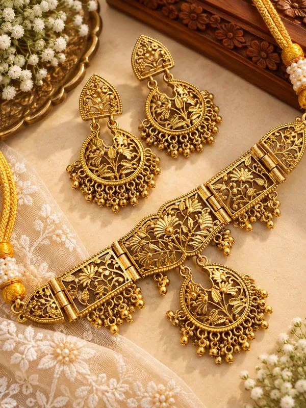 MALHAAR_CUTWORK_GOLD_PLATED_BRASS_CHOKER_SET_FOR_WOMEN