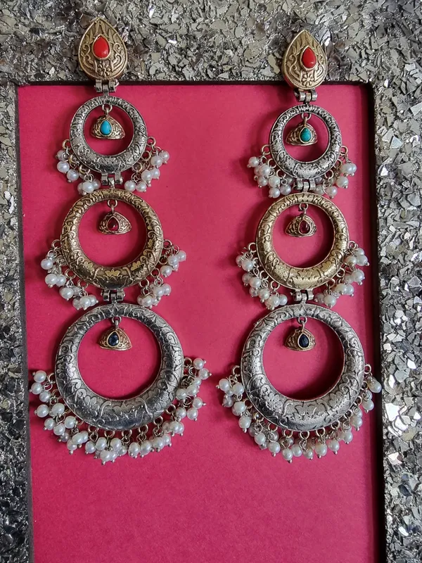 MOON_LONG_DUALTONE_EARRINGS_FOR_WOMEN
