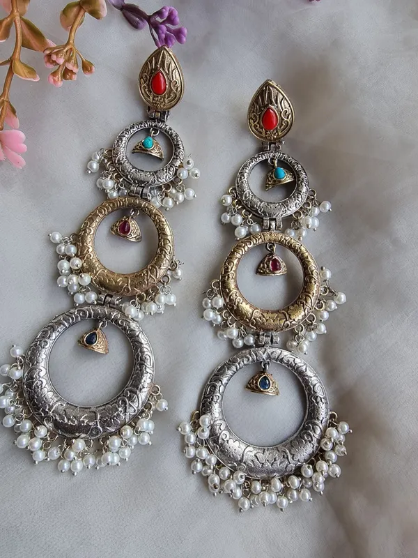 MOON_LONG_DUALTONE_EARRINGS_FOR_WOMEN
