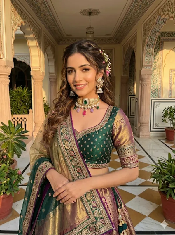 PARI_GREEN_DOUBLET_KASHMIRI__GOLD_PLATEDCHOKER_IN_PREMIUM_QUALITY