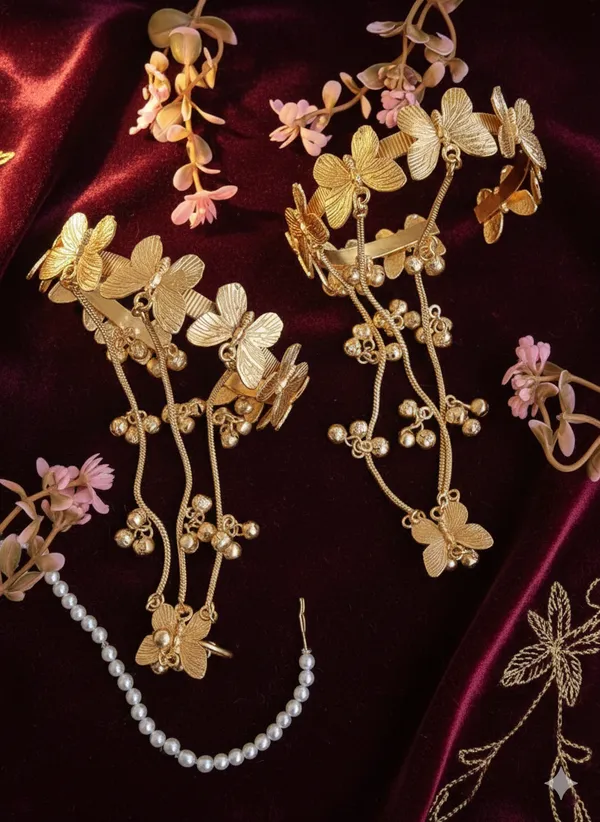 TITLI_GHOONGROO_KASHMIRI__GOLD_HATHPHOOL__FOR_WOMEN