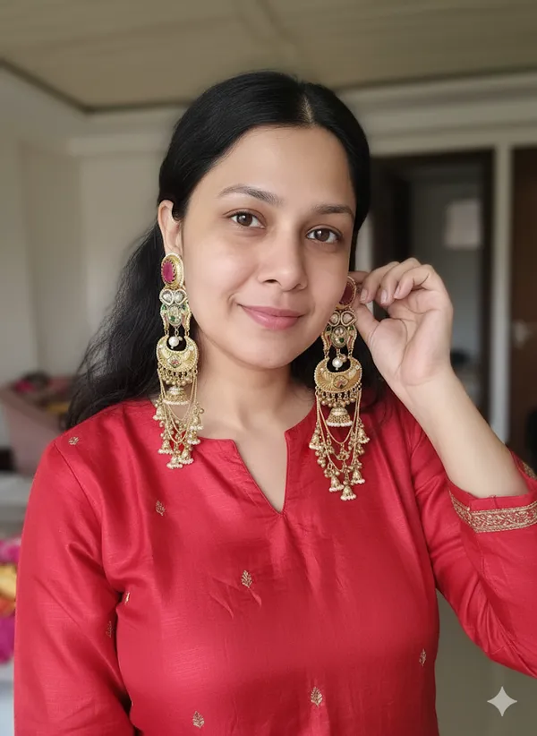 RASIYA__PINK__DOUBLET_STATEMENT_KASHMIRI_EARRINGS_FOR_WOMEN