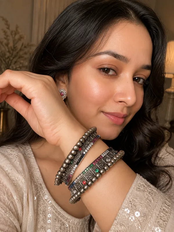 RATRI_NAVRATAN_QXIDIZED__SILVER_BANGLES_PAIR