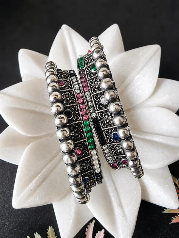 RATRI_NAVRATAN_QXIDIZED__SILVER_BANGLES_PAIR