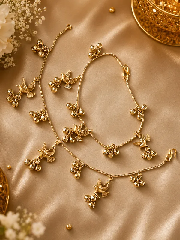 RUNJHAN_GOLD_PLATED_BRASS_PAYAL_FOR_WOMEN_[ANKLET_PAIR]