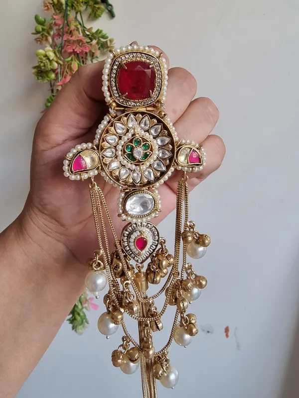 SUHAAG_KASHMIRI__RED_DOUBLET_GHOONGROO_LONG_EARRINGS_FOR_WOMEN