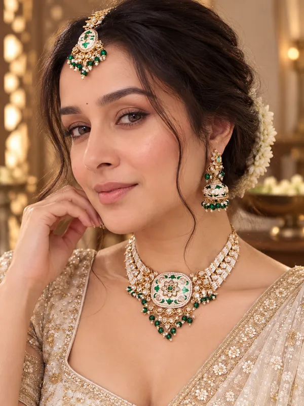 UMRAO_MOISSANITE_MEENA_PREMIUM_JEWELLERY_SET_FOR_WOMEN