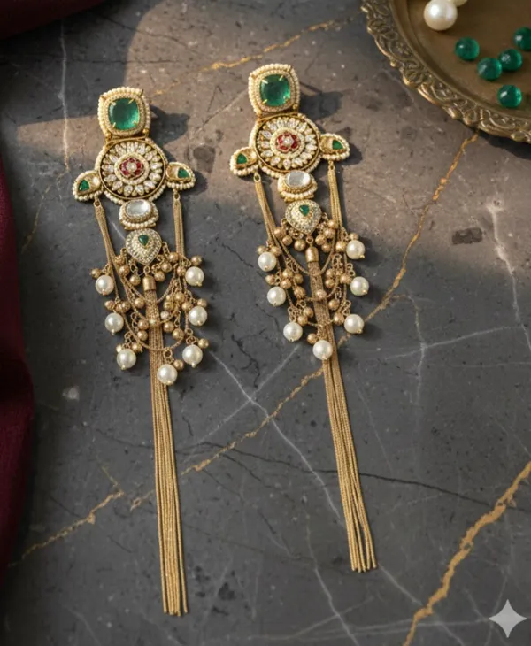 SUHAAG_KASHMIRI_GHOONGROO_LONG_EARRINGS_FOR_WOMEN