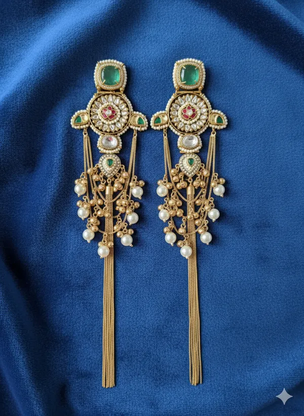 SUHAAG_KASHMIRI_GHOONGROO_LONG_EARRINGS_FOR_WOMEN