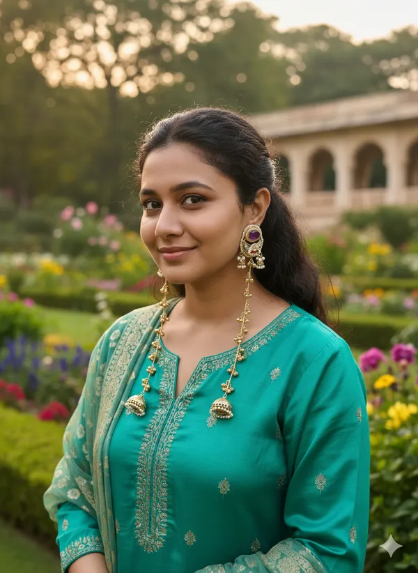 PAHELI_LONG_GHOONGROO_PURPLE_DOUBLET_KASHMIRI_EARRINGS