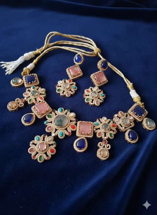 PANCHE_FIRE_STONE_PREMIUM_NECKLACE_FOR_WOMEN
