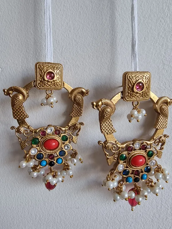 AAVYA_GOLD_PLATED_NAVRATAN_EARRINGS_FOR_WOMEN