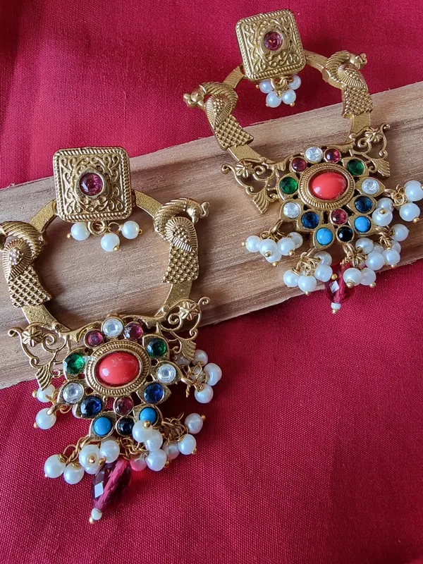 AAVYA_GOLD_PLATED_NAVRATAN_EARRINGS_FOR_WOMEN