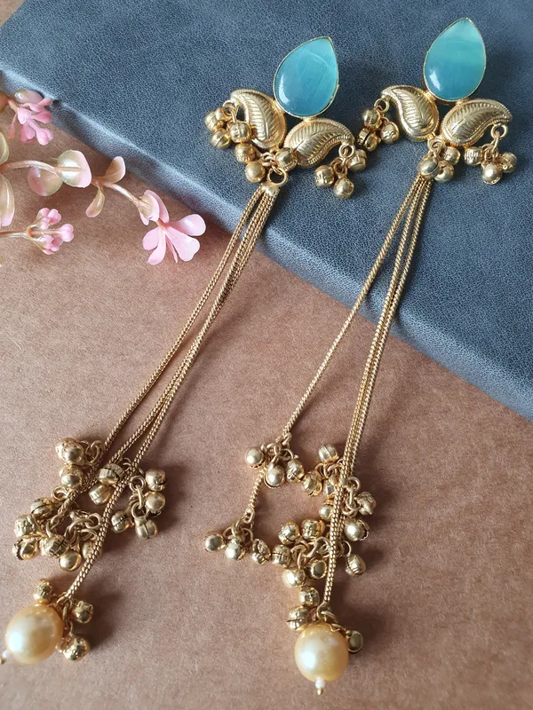AMBI_LONG_SKYBLUE_KASHMIRI__GHOONGROO_EARRINGS_FOR_WOMEN