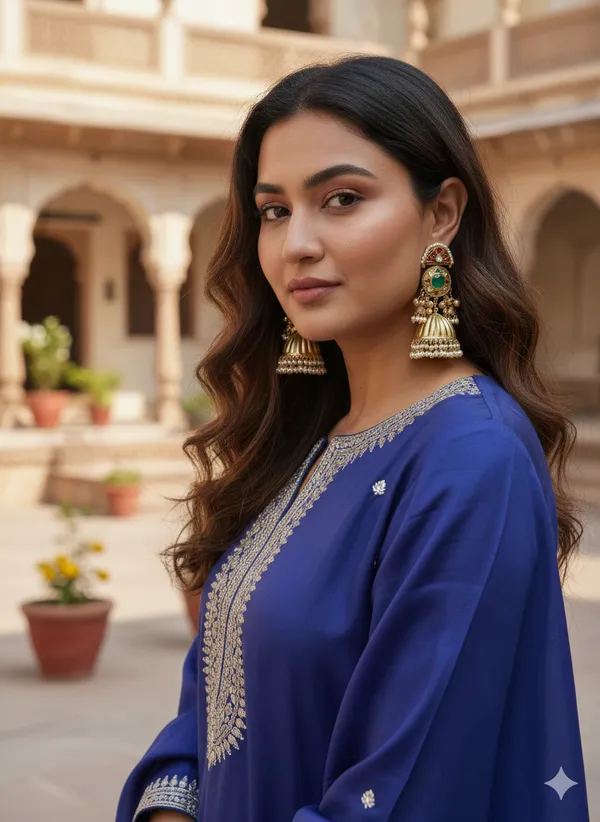 KASHI__GOLD_PLATED_PREMIUM_QUALITY__GREEN_EARRINGS
