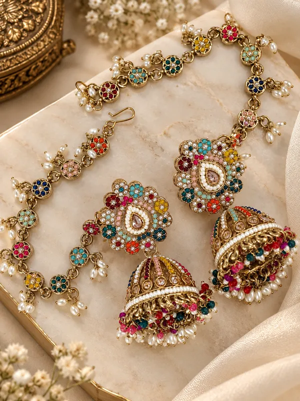 RIMJHIM_JADAU_NAVRATAN_EARRINGS_WITH_EARCHAIN_FOR_WPMEN