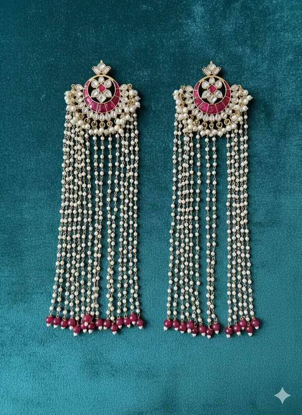 BARKHA_SNOWFALL_LONG_RUBY_EARRINGS_FOR_WOMEN