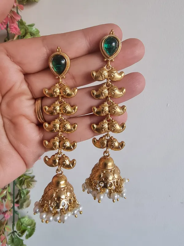 ISHQ_LONG_GOLD_PLATED__EARRINGS_FOR_WOMEN