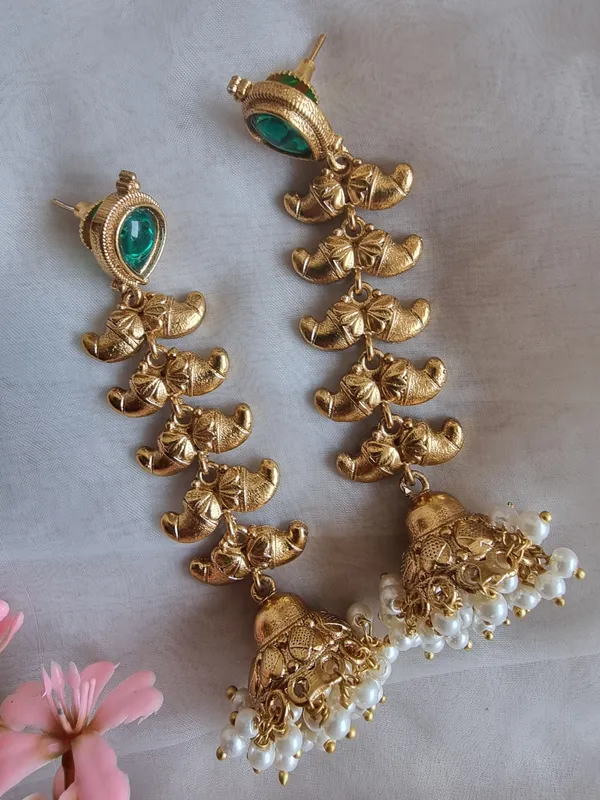 ISHQ_LONG_GOLD_PLATED__EARRINGS_FOR_WOMEN