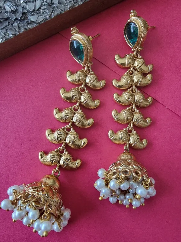 ISHQ_LONG_GOLD_PLATED__EARRINGS_FOR_WOMEN