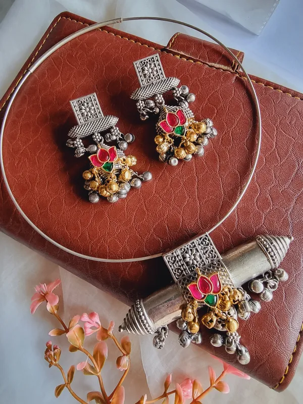 KAMLAWATI_SILVER_PLATED_KUNDAN_BRASS_HASLI_SET
