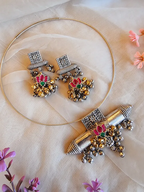 KAMLAWATI_SILVER_PLATED_KUNDAN_BRASS_HASLI_SET