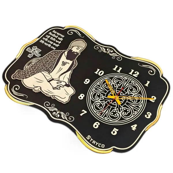 16x24_Inches_|_Guru_Tegh_Bahadur_Singh_Ji_Wooden_Wall_Clock_|__Home_Decor_Wooden_Wall_Clock_|_Sikh_Gift_Ideas_|_Unique_Religious_Home_Decor_Item_|_Premium_Coffee_Brown_Color