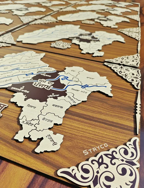 12x18_inches_|_Old_Punjab_Map_(before_1947)_Wall_Hanging_|_3D_Punjabi_Wooden_Wall_Art_|_Home_Art_Decor_Photo_Frame_For_House_Decoration,Shops,Offices_|_Panjab_Wooden_Poster_|_Brown