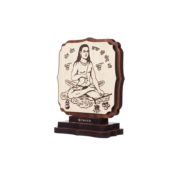 Beige_Lotus_Series_Baba_Shree_Chand_Car_Dashboard_Idol_|_Car_Decor_|_Decorative_Showpiece_|_Car_Accessory