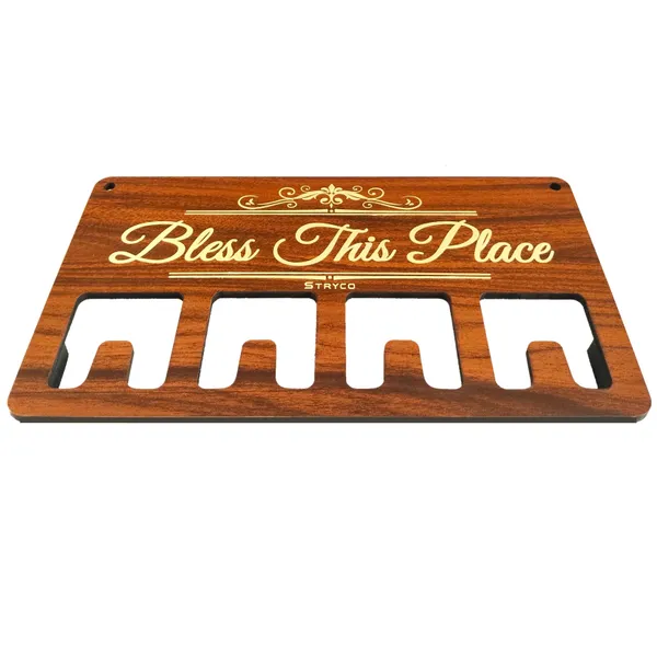 Brown_Bless_This_Place_Wooden_Keychain_Holder_|_Wooden_Decorative_Accessory_|_Wooden_Keychain_Holder_|_Bless_This_Place