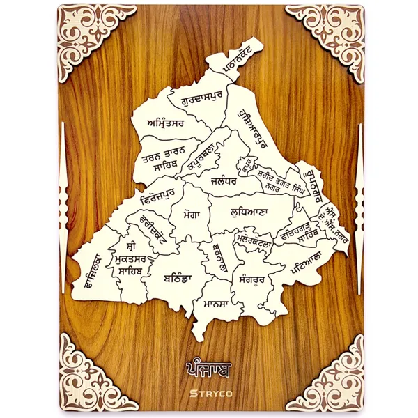 24x36_inches_|_Brown_Punjab_Map_Wall_Hanging_|_3D_Punjabi_Wooden_Wall_Art_|_Home_Art_Decor_Photo_Frame_For_House_Decoration,_Shops,_Offices_|_Panjab_Wooden_Poster_|_Brown