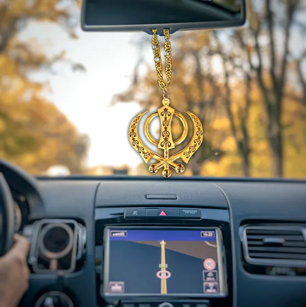 Golden_Metal_Khanda_Car_Hanging_Spiritual_Car_Accessory_|_Punjabi_Gift_Item_|_Premium_Car_Accessory_|_Metal_Khanda_|_Sikh_Gift_Ideas_|_3x3_Inches
