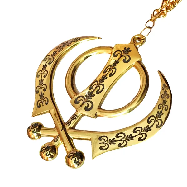 Golden_Metal_Khanda_Car_Hanging_Spiritual_Car_Accessory_|_Punjabi_Gift_Item_|_Premium_Car_Accessory_|_Metal_Khanda_|_Sikh_Gift_Ideas_|_3x3_Inches