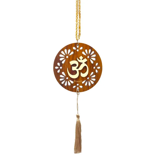 Golden_Brown_Thick_3D_OM_Car_Rear_View_Mirror_Hanging_|_Dual_Sided_Car_Decor_Accessory_|_Spiritual_Gift_Item_|_Wooden_Car_Hanging_Ornament_|_3.5x8_Inches