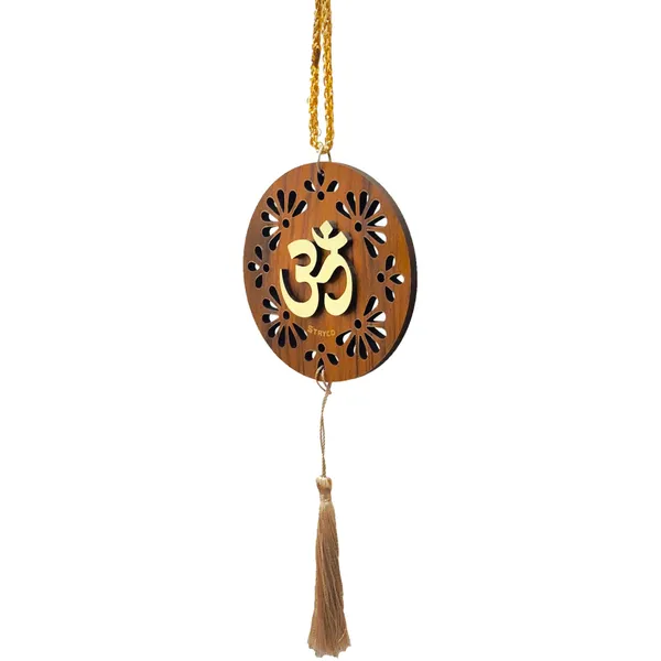 Golden_Brown_Thick_3D_OM_Car_Rear_View_Mirror_Hanging_|_Dual_Sided_Car_Decor_Accessory_|_Spiritual_Gift_Item_|_Wooden_Car_Hanging_Ornament_|_3.5x8_Inches