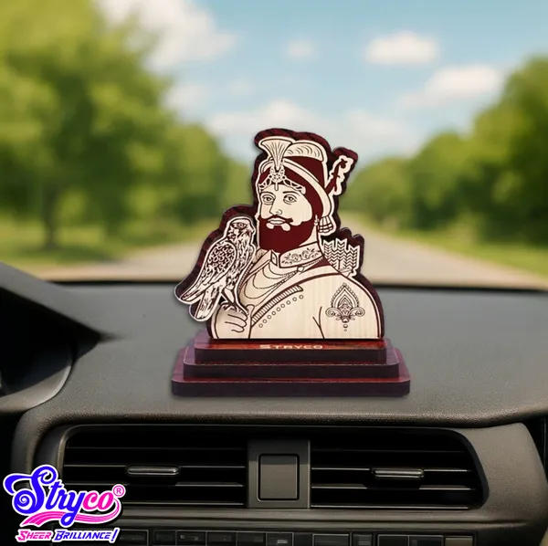 Guru_Gobind_Singh_Ji_3D_Photo_For_Car_|_Car_Stand_|_Tenth_Sikh_Guru_|_Punjabi_Wooden_Gift_Item_|_Car_Interior_Decor_Accessory_|_Spiritual_Decor_|_10_Sikh_Guru_|_Sikh_Gifts_|_Car_Emblem_|_8.5Cm_High