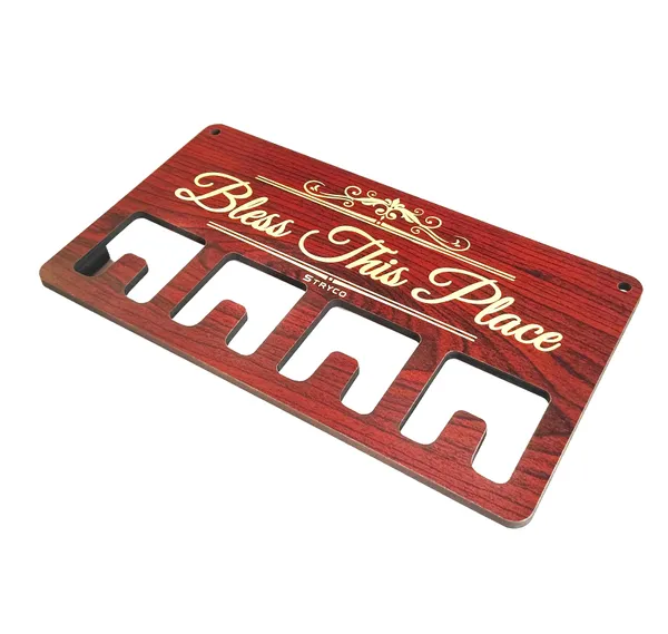 Redwood_Bless_This_Place_Wooden_Keychain_Holder_|_Wooden_Decorative_Accessory_|_Wooden_Keychain_Holder_|_Bless_This_Place