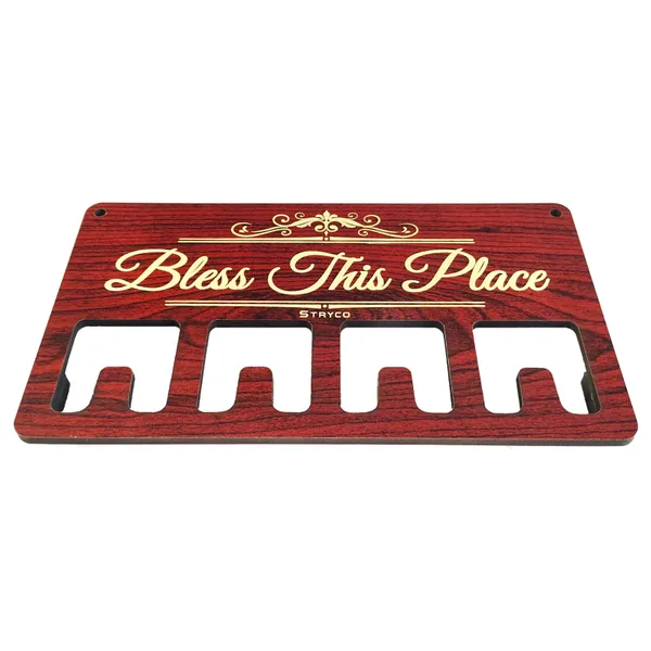 Redwood_Bless_This_Place_Wooden_Keychain_Holder_|_Wooden_Decorative_Accessory_|_Wooden_Keychain_Holder_|_Bless_This_Place
