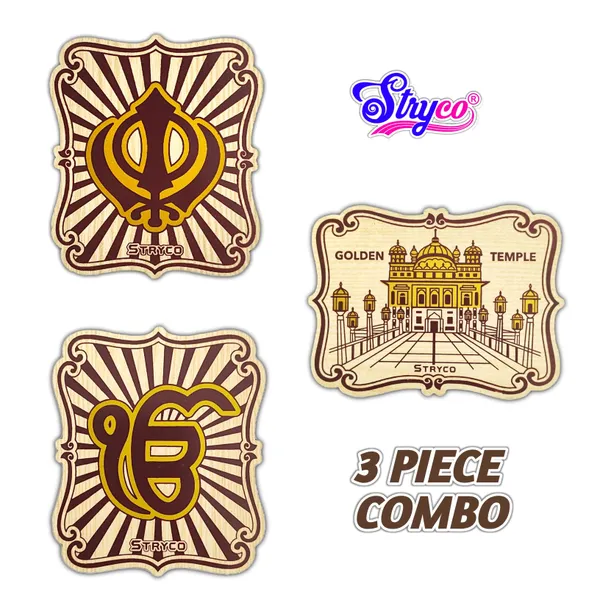 Wooden_Magnet_Stickers__3_Piece_Combo__Punjabi_Gift_Ideas__Spiritual_Wooden_Stickers__Magnetic_Stickers