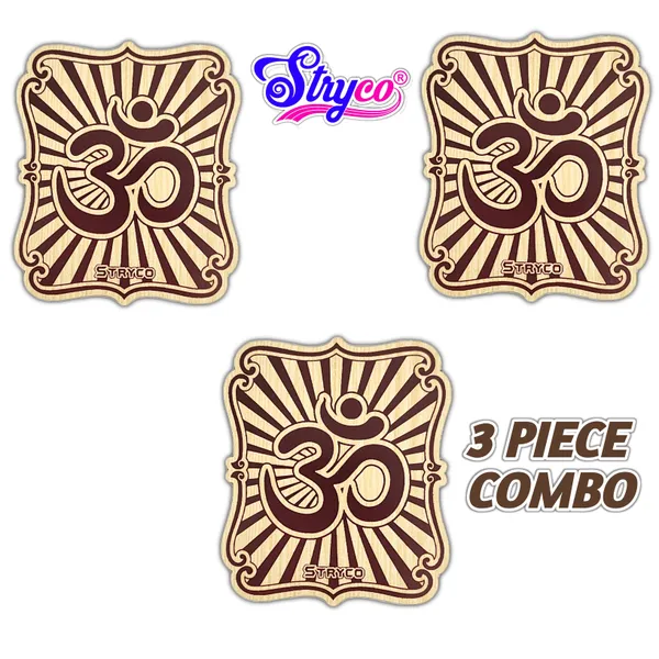 Wooden_Magnet_Stickers__3_Piece_Combo__Spiritual_Gift_Ideas__Om_Wooden_Stickers__Magnetic_Stickers